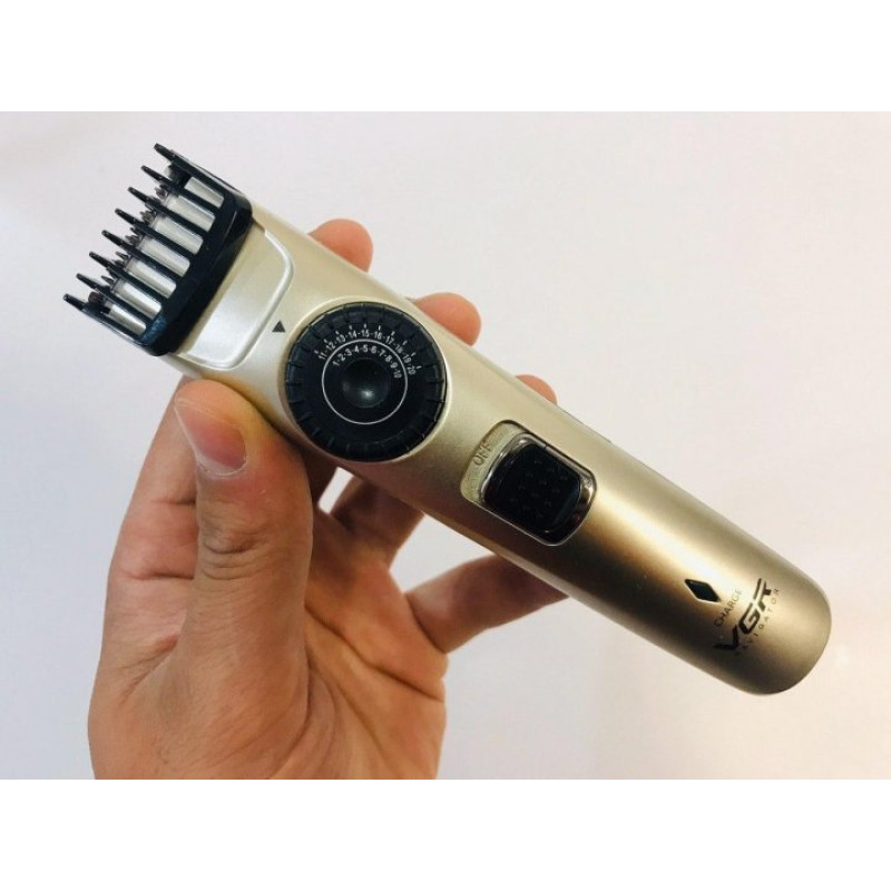 Універсальна машинка тример для стрижки волосся бездротова VGR V-031 Pro + Щіточка для чищення