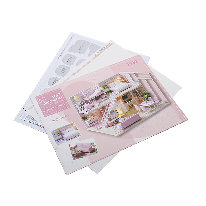 3D Румбокс ляльковий будинок DIY Cute Room L-027 Pink House дитячий конструктор