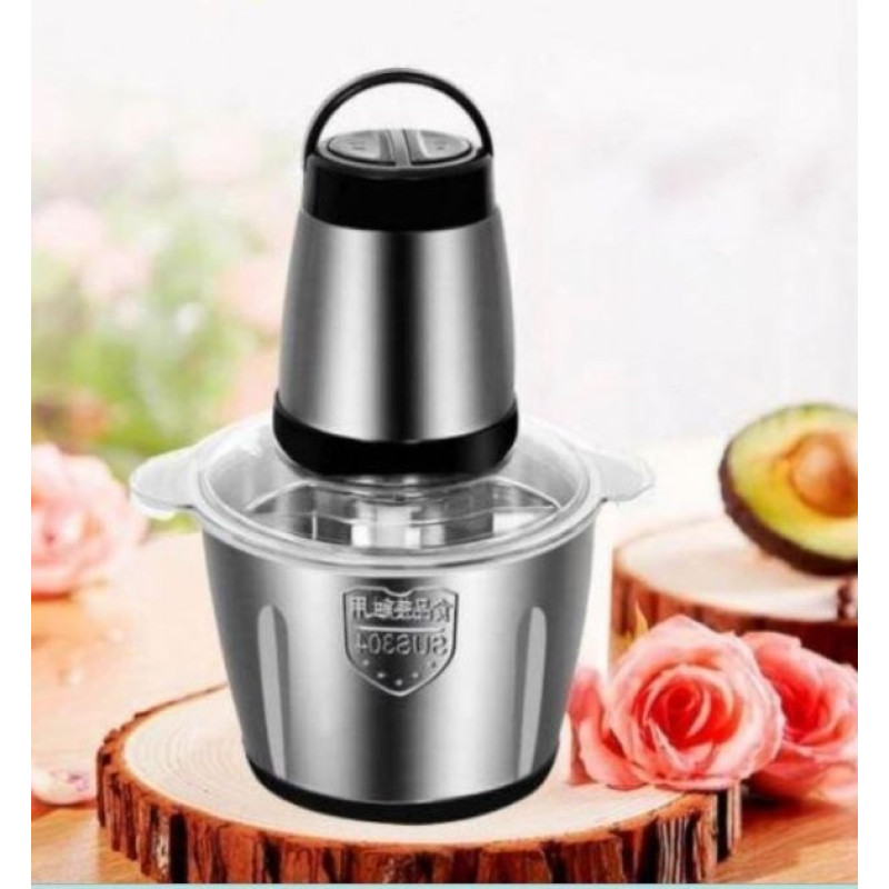 Блендер-подрібнювач кухонний універсальний для овочів, фруктів та м'яса м'яса BC-20 Сріблястий Блендер-подрібнювач кухонний універсальний для овочів, фруктів та м'яса м'яса BC-20 Сріблястий