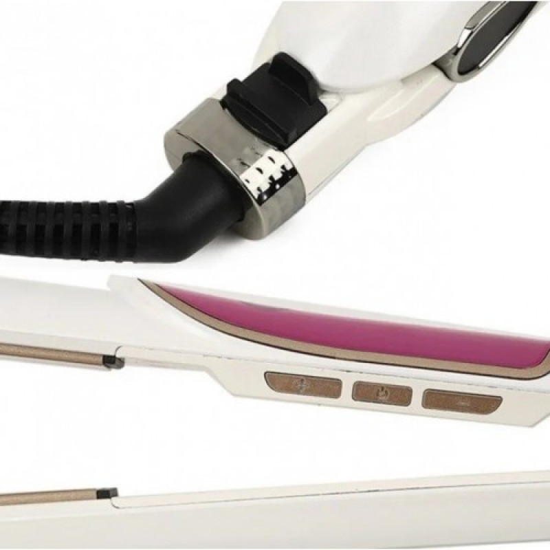 Праска для випрямлення волосся з керамічними пластинами та цифровим дисплеєм VGR V-509 50W Білий