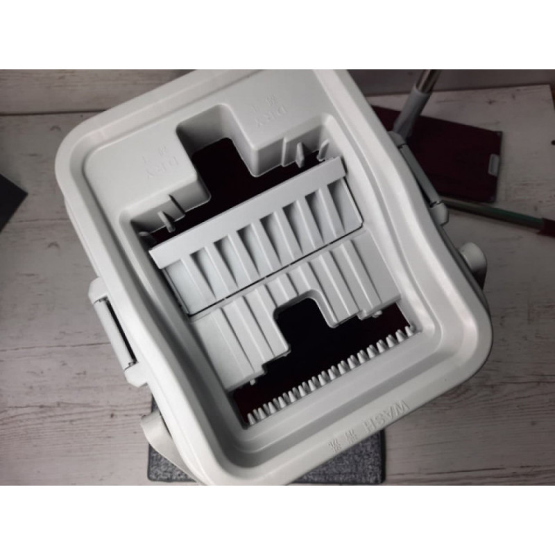 Швабра з відром + віджимання Scratch Anet | швабра ледарка Wisdom Life з двома насадками (Червона) Швабра з відром + віджимання Scratch Anet | швабра ледарка Wisdom Life з двома насадками (Червона)