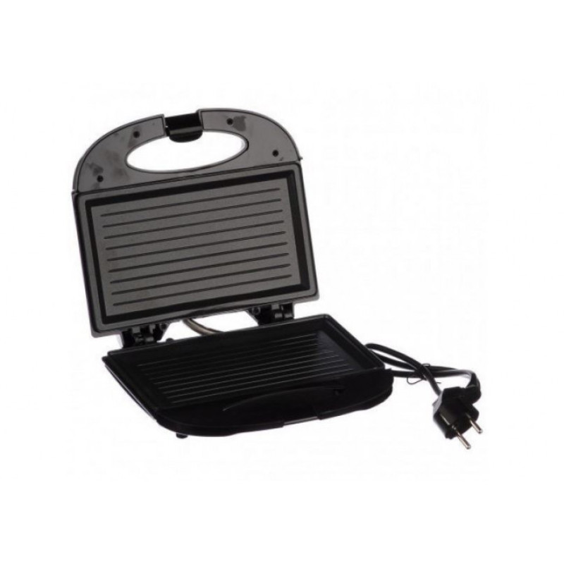 Гриль електричний притискний контактний, електрогриль чорний Domotec MS 7709 Гриль електричний притискний контактний, електрогриль чорний Domotec MS 7709