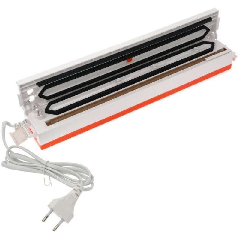 Вакуумний пакувальник побутовий для продуктів харчування Freshpack Pro TM-123 Білий-помаранчевий Вакуумний пакувальник побутовий для продуктів харчування Freshpack Pro TM-123 Білий-помаранчевий