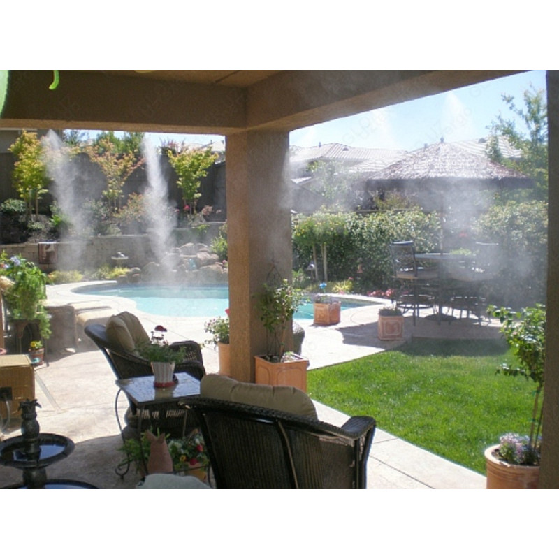 Система поливу зрошувач туманоутворення для саду та тераси 20м Black