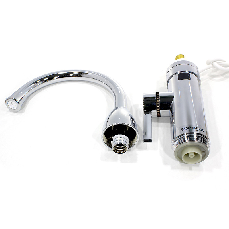 Кран-водонагрівач з дисплеєм для швидкого нагрівання води Oping OP-L11 3 кВт Сріблястий