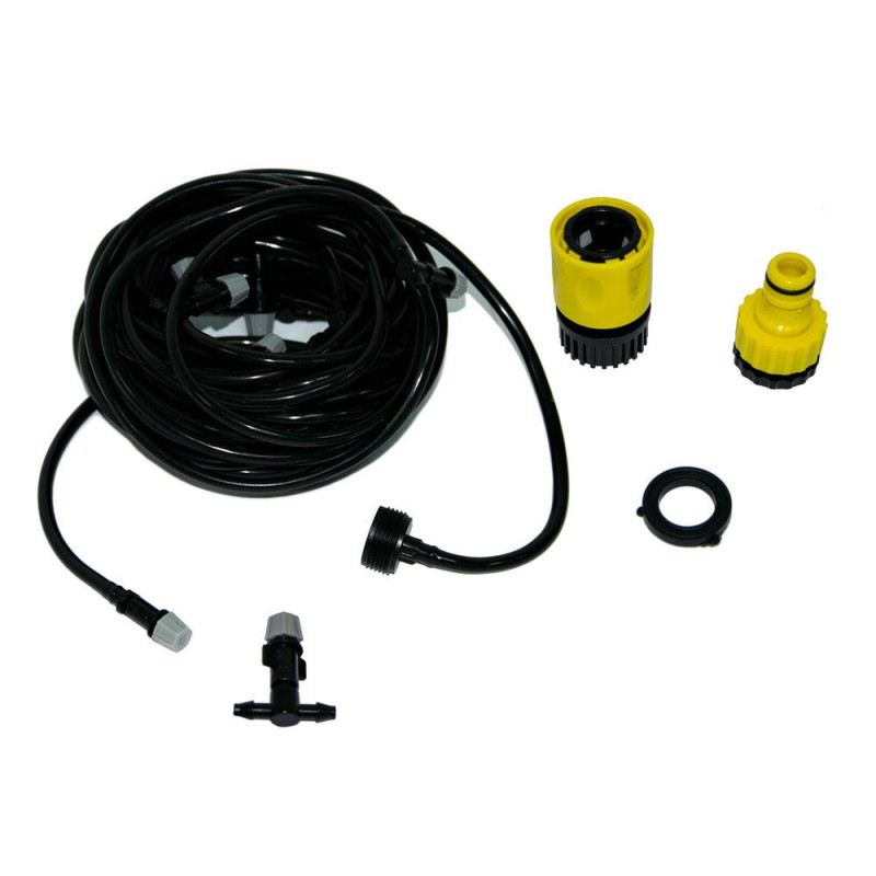 Система поливу зрошувач туманоутворення для саду та тераси 20м Black