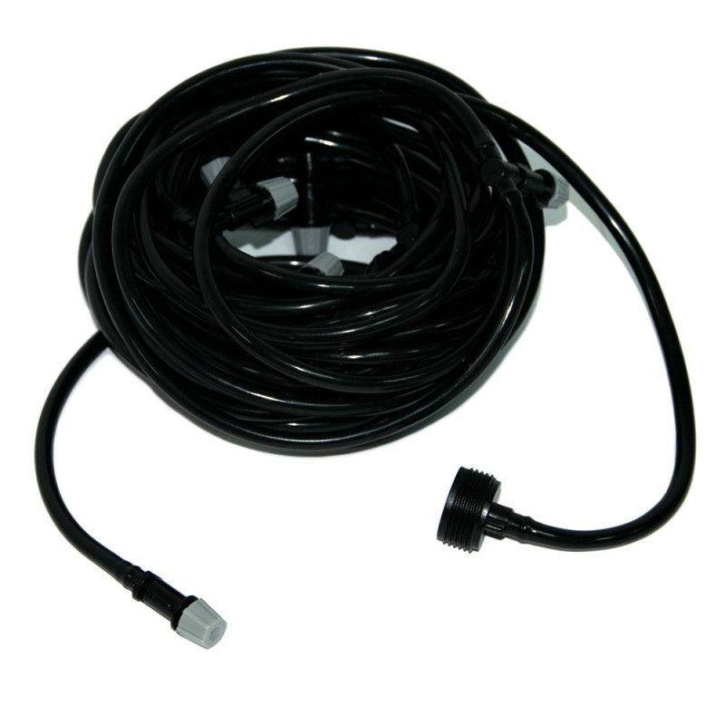 Система поливу зрошувач туманоутворення для саду та тераси 20м Black