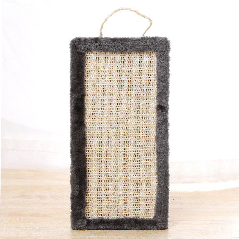 Когтеточка (ганчірка) для кота плоска дошка для всіх розмірів тваринного дошка опилочная/сизаль/фланель 400x200x10мм Taotaopets 076603 Темно-сірий