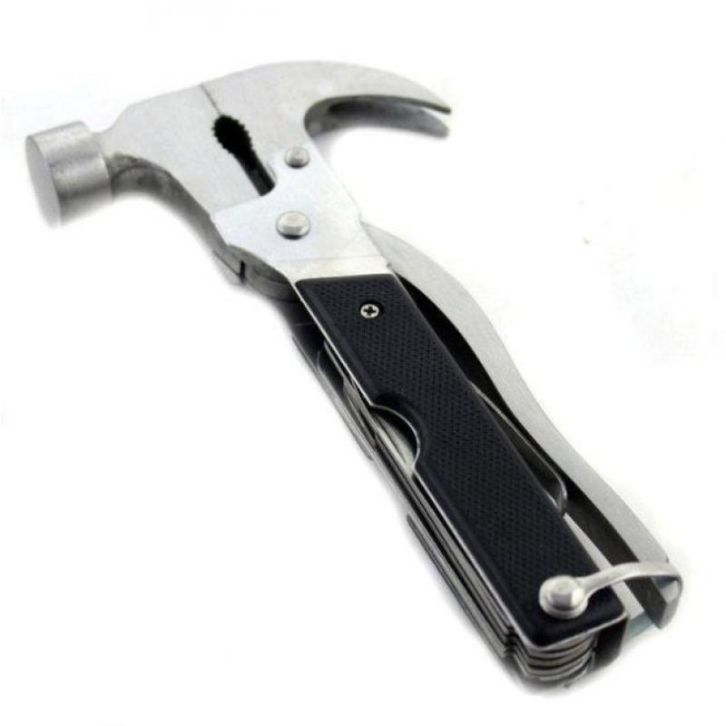 Мультитул компактний складаний з молотком TacTool 18 в 1 Black (TC09821)