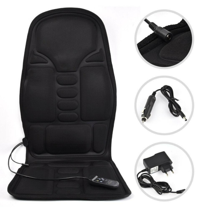 Масажна накидка на крісло з підігрівом Massage Armchair JB-100B Black