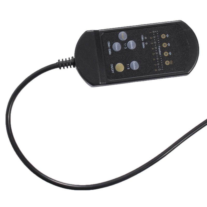 Масажна накидка на крісло з підігрівом Massage Armchair JB-100B Black