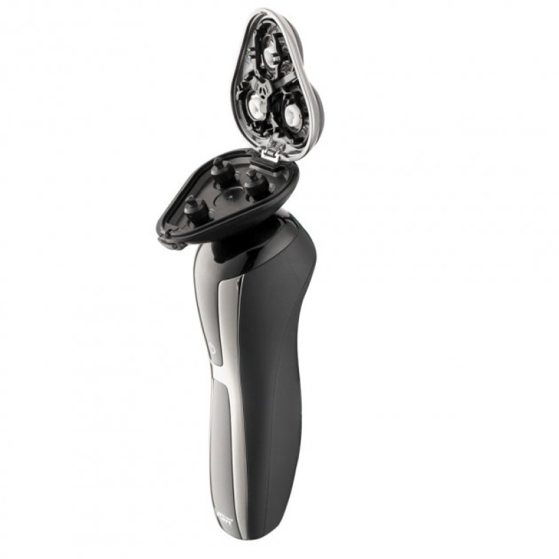 Електробритва для чоловіків роторна VGR V-309 водонепроникна бритва для вологого та сухого гоління Чорний