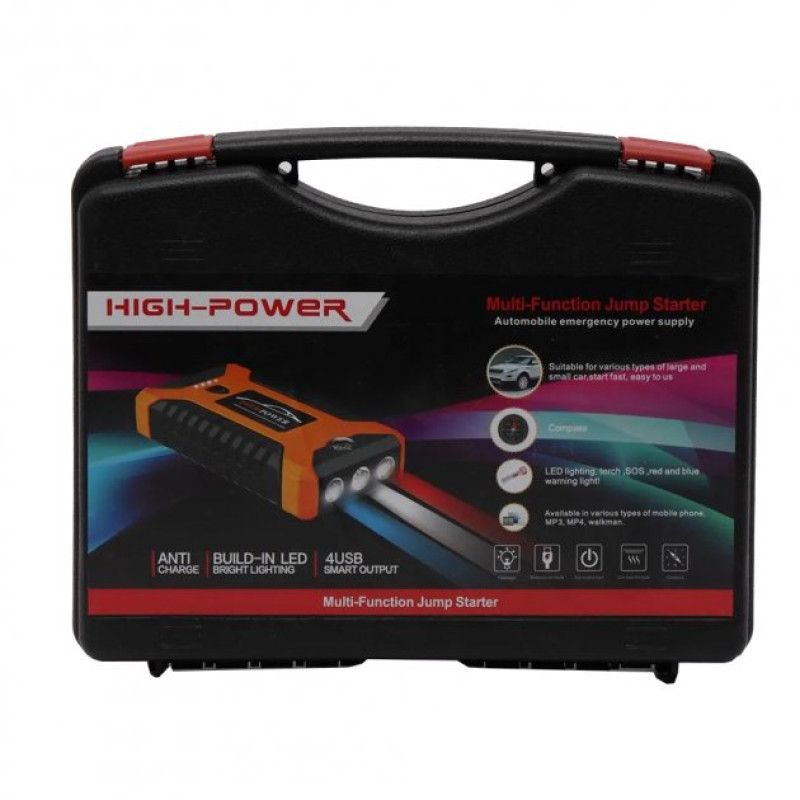 Пускозарядний пристрій Jump Starter JX27 99800 мАч з компресором Power bank Червоний