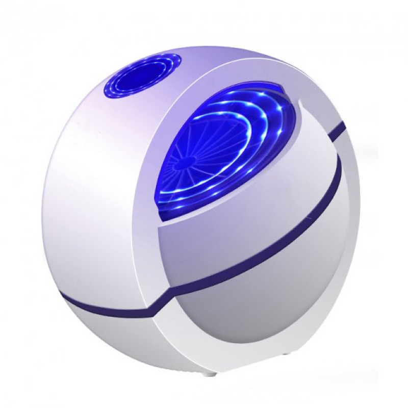 Знищувач комах антимоскітна лампа-пастка з всмоктувальним вентилятором Photocatalysis Suction Type Mosquito Killer Білий