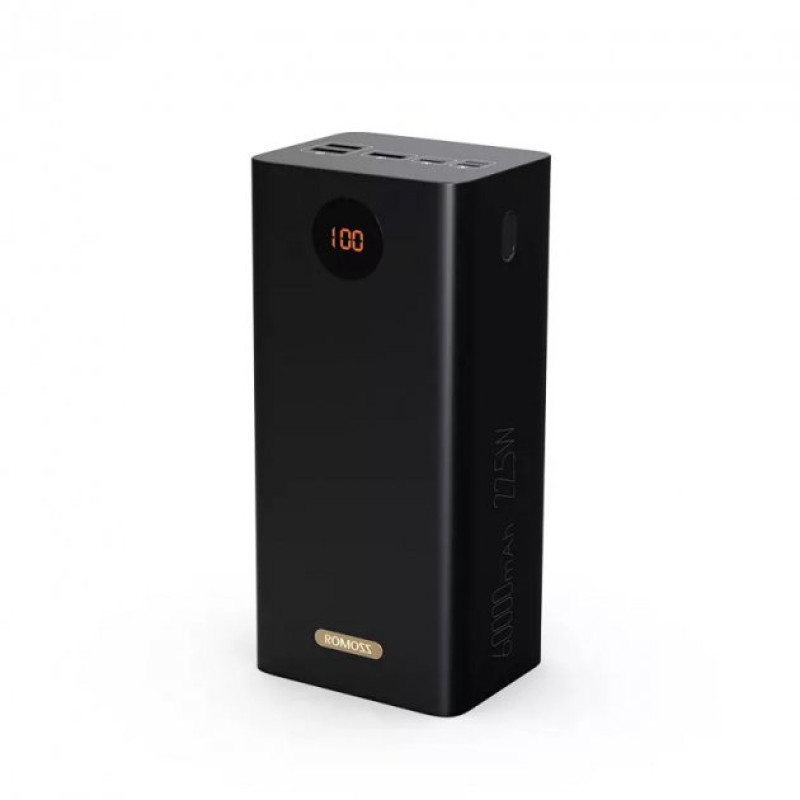 Зовнішній портативний акумулятор 57000 mAh з швидкою зарядкою Romoss PEA57 (3USB+Type-C) Чорний Зовнішній портативний акумулятор 57000 mAh з швидкою зарядкою Romoss PEA57 (3USB+Type-C) Чорний