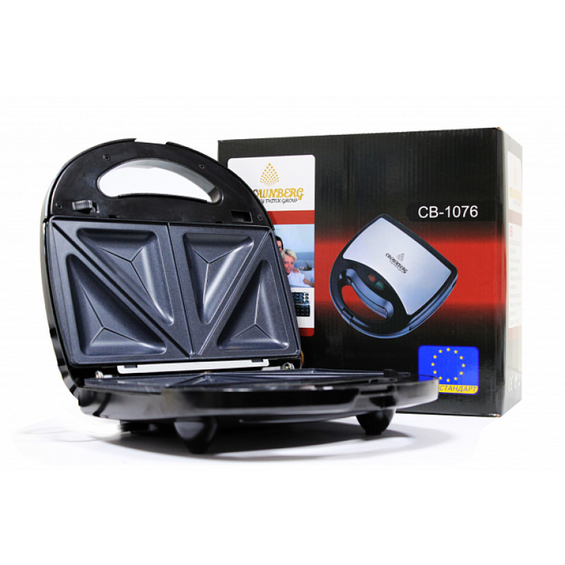 Мультимейкер 4 в 1, гриль, сендвічниця, вафельниця, ліщина Crownberg CB-1076