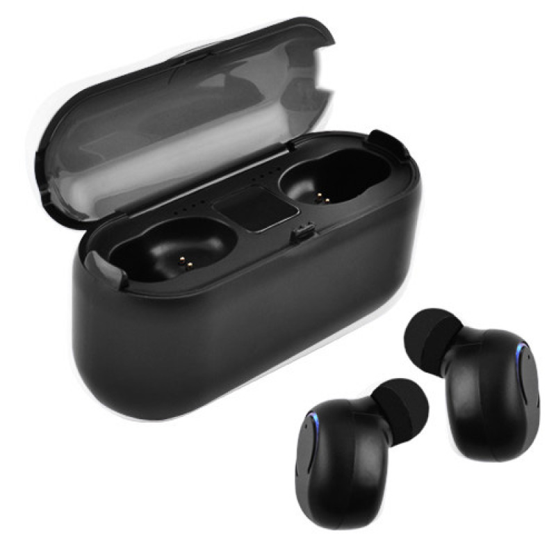 Бездротові навушники bluetooth 5.0, Сенсорні навушники для телефону TWS F9 5.0, чорні