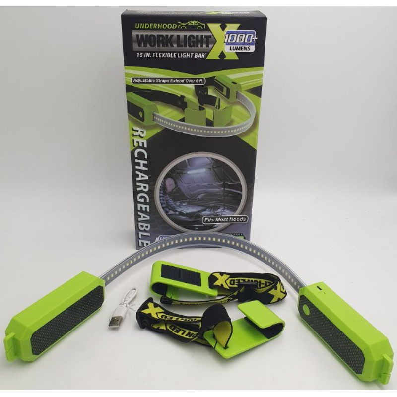 Світлодіодна лампа універсальна для СТО та підсвічування під капотом Emergency Light Strip M3 Чорно-зелений