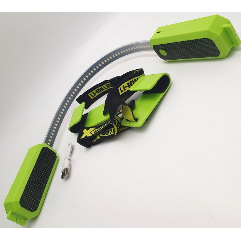 Світлодіодна лампа універсальна для СТО та підсвічування під капотом Emergency Light Strip M3 Чорно-зелений