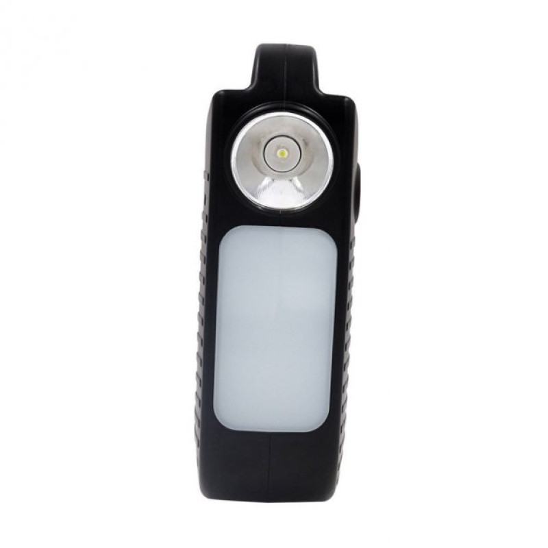 Багатофункціональний LED ліхтар із сонячною панеллю, радіо, MP3 плеєр, функцією повербанку та 3 лампочки Easy Power EP-391b Bluetooth Чорно-поморанчевий
