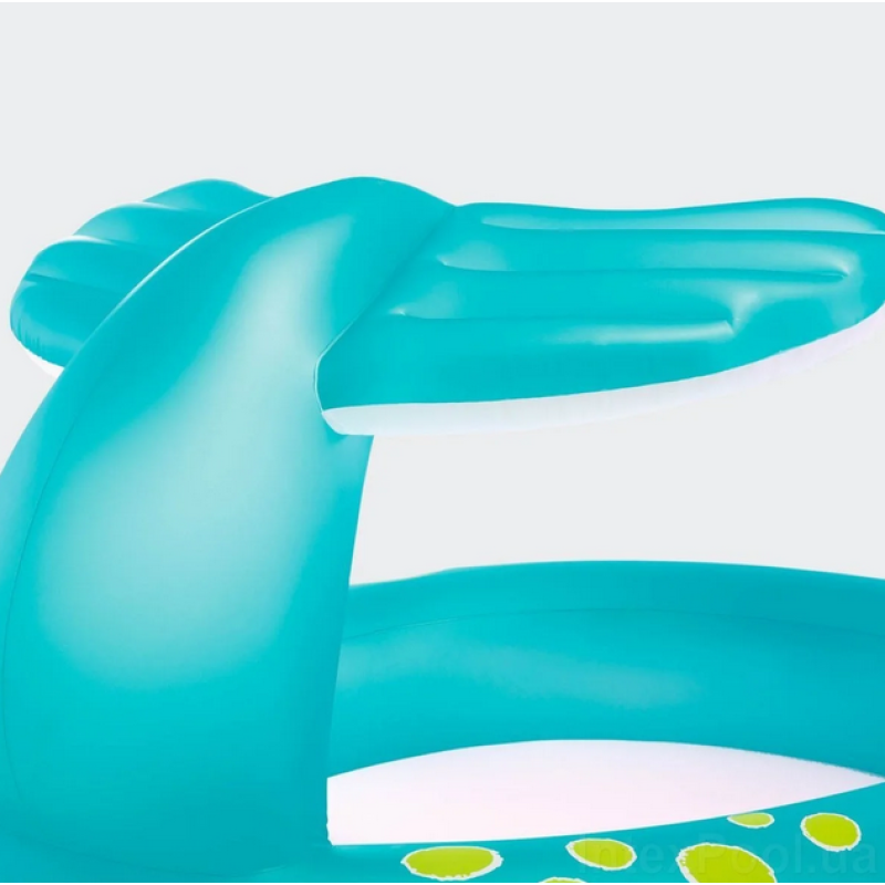 Надувний басейн дитячий від 2 років Intex 57440 Кіт 201х196х91см 200л з фонтаном Блакитний