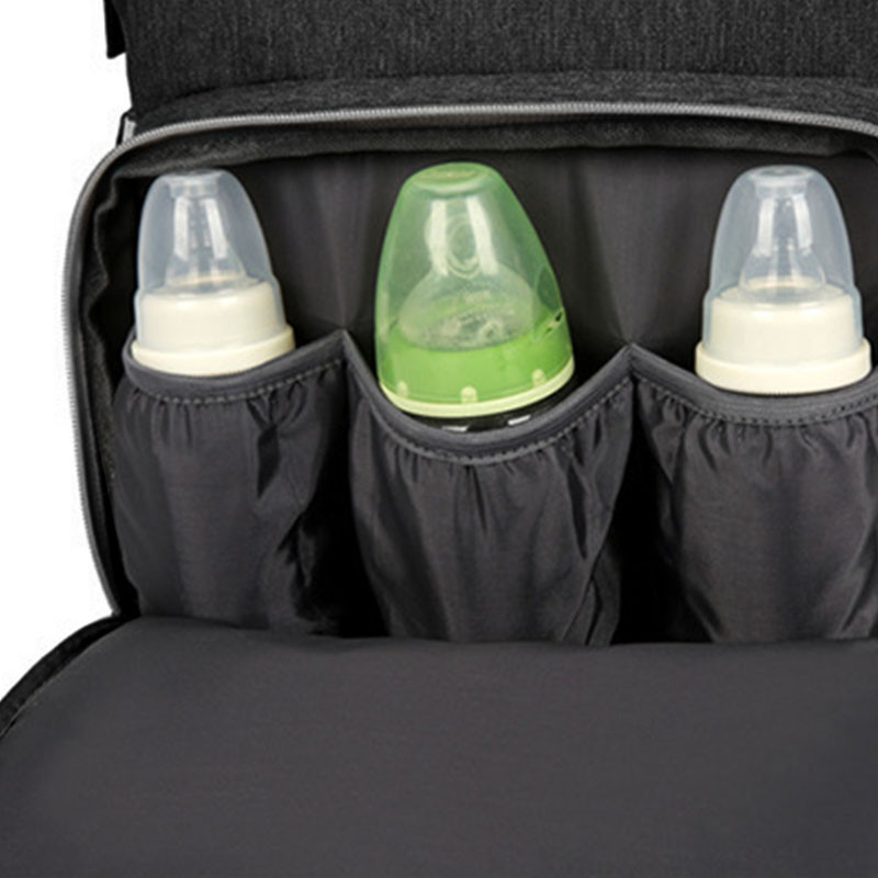 Сумка-рюкзак міська Lesko 2 в 1 для мам та складне портативне ліжечко для малюка Чорний Сумка-рюкзак міська Lesko 2 в 1 для мам та складне портативне ліжечко для малюка Чорний