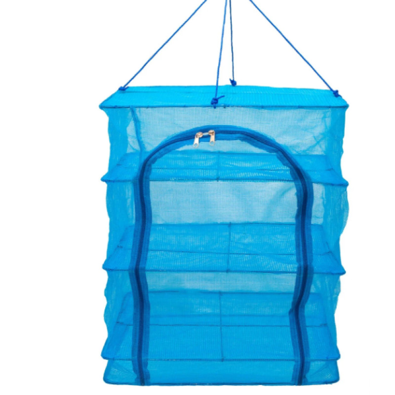 Триярусна сітка для сушіння риби, грибів, сухофруктів, Підвісна сітка сушарка UKC Universal 45x45x60 см (UC1245)