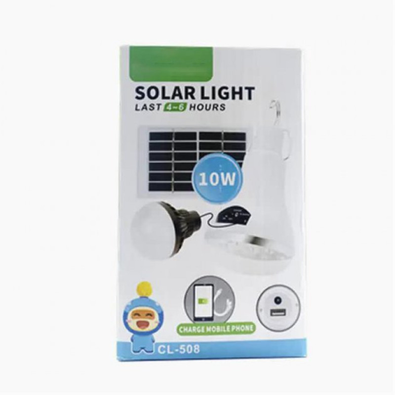 LED ліхтар із сонячною панеллю CcLamp CL-508 Білий