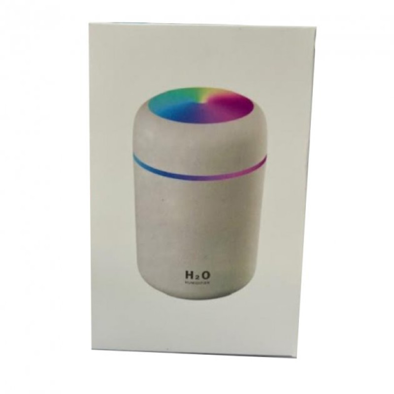 Ультразвуковий зволожувач повітря W261 з LED підсвічуванням 2Вт 300мл Білий (NT9879)