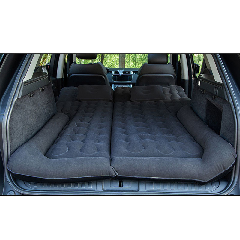 Автомобільний матрац надувний двомісний з підголовниками ПВХ у багажник 180*135 см Lesko BP-001 Black