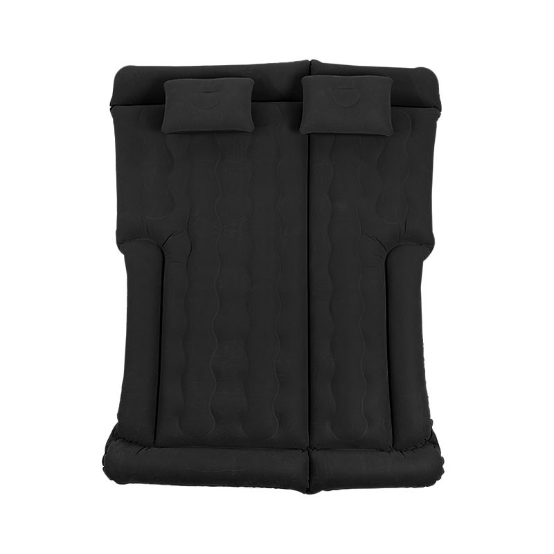 Автомобільний матрац надувний полуторний із підголівниками ПВХ у багажник 160*130 см Lesko LK-100 Black