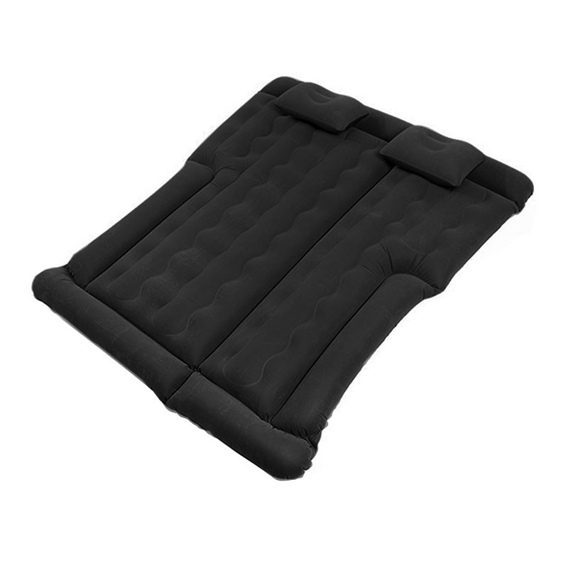 Автомобільний матрац надувний полуторний із підголівниками ПВХ у багажник 160*130 см Lesko LK-100 Black