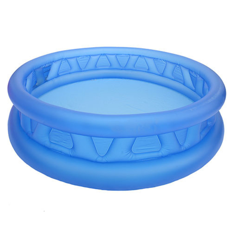 Надувний басейн дитячий від 3 років Intex 58431 Тарілка, що літає 188х46см 808л 3 камери Синій