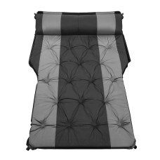 Автомобільний матрац надувний двомісний з підголовниками ПВХ у багажник 188*132*5 см Lesko DZ-1 Black/Grey