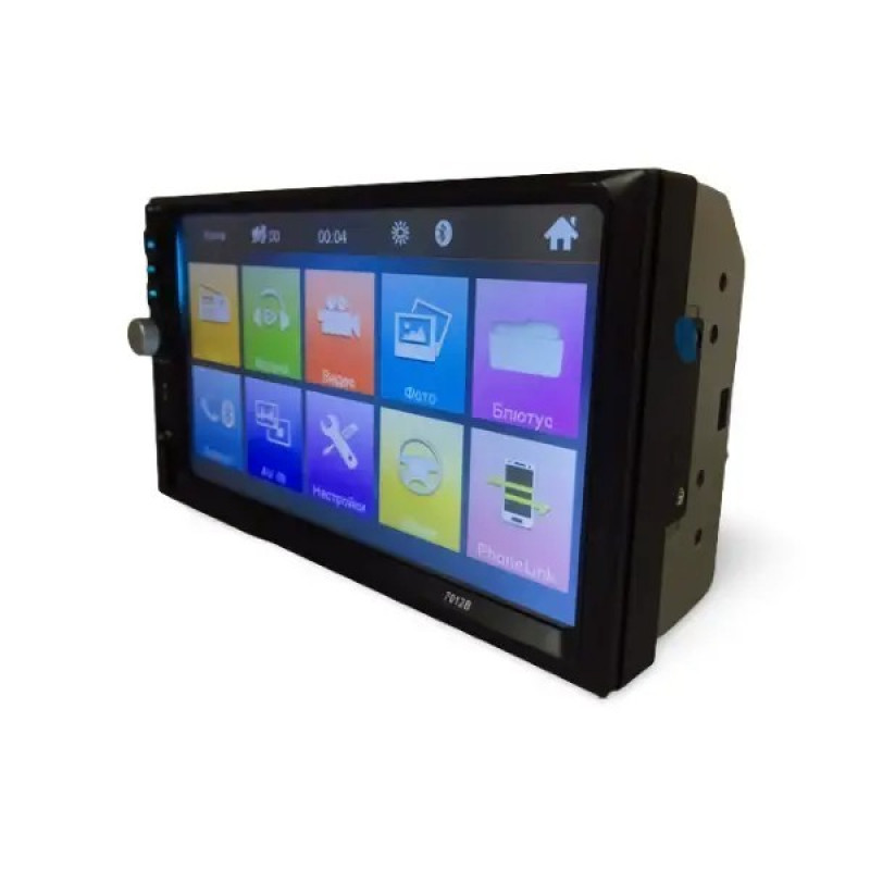 Автомагнітола 2DIN з сенсорним дисплеєм 7" з пультом керування та підтримкою камери заднього виду Bluetooth USB microSD 7012B Чорний Автомагнітола 2DIN з сенсорним дисплеєм 7" з пультом керування та підтримкою камери заднього виду Bluetooth USB microSD 7012B Чорний