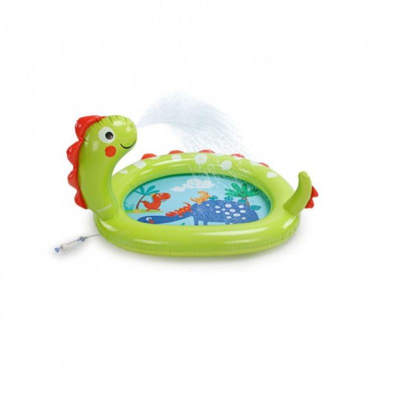 Надувний басейн дитячий від 2 років Intex 58437 Діно 119х109х66см 68л з фонтаном Зелений