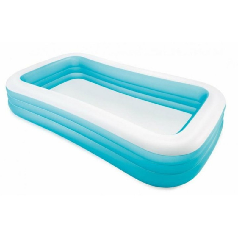 Надувний басейн дитячий від 6 років Intex 58484 305х183х56см 1020л 3 камери Блакитний