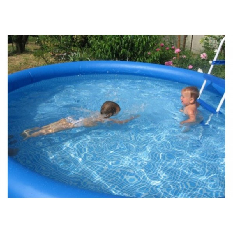 Надувний басейн наливний сімейний Intex 28110 244х76см 2420л від 6 років Синій