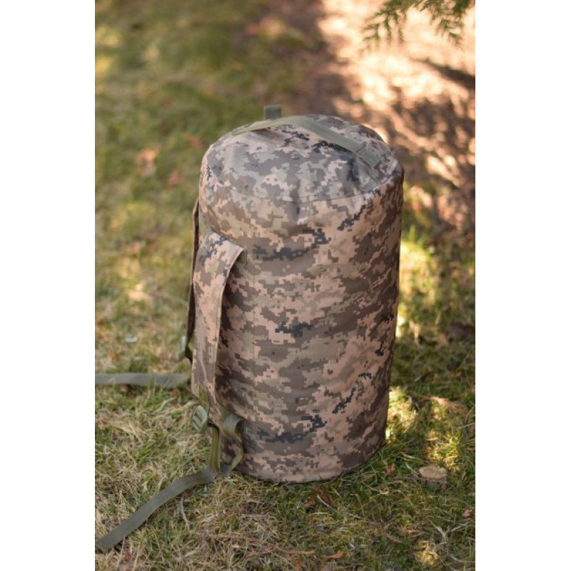 Тактичний баул-рюкзак з водонепроникною кишенею 35л Оксфорд 600D Піксель