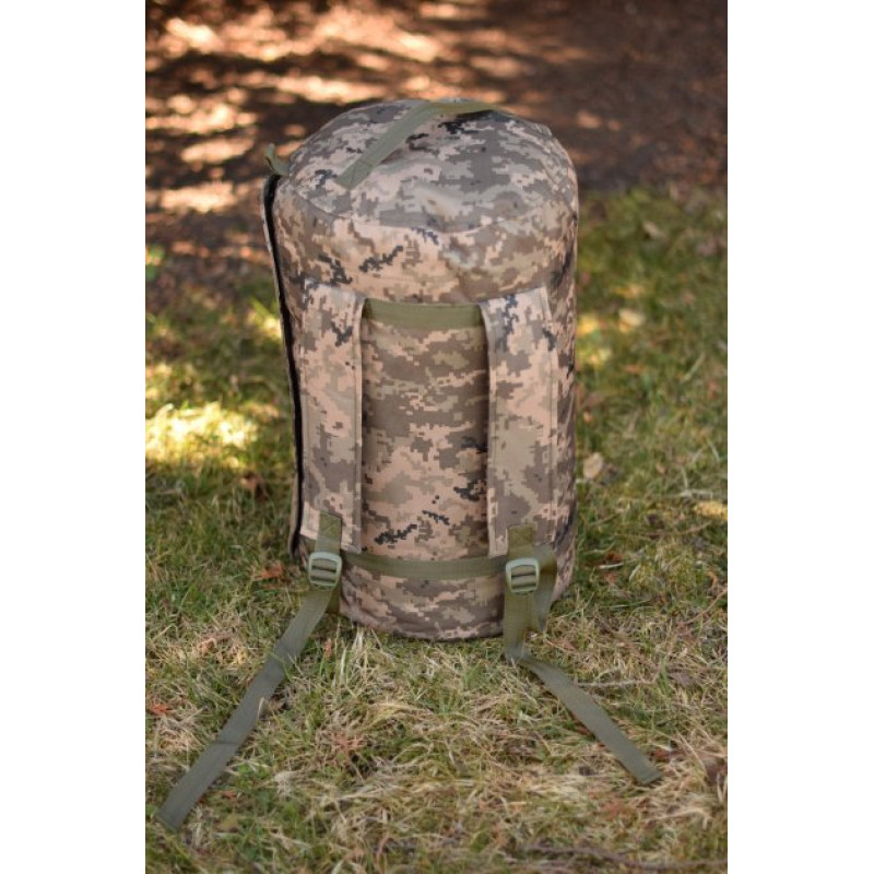 Тактичний баул-рюкзак з водонепроникною кишенею 35л Оксфорд 600D Піксель