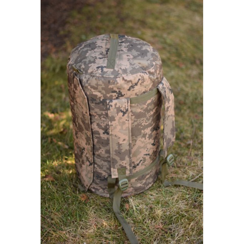 Тактичний баул-рюкзак з водонепроникною кишенею 35л Оксфорд 600D Піксель