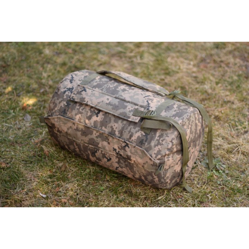 Тактичний баул-рюкзак з водонепроникною кишенею 35л Оксфорд 600D Піксель