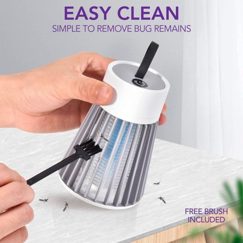 Знищувач комах YG-002 лампа антимоскітна пластикова до 25м2 5Вт 12.5х9см 130г Grey Знищувач комах YG-002 лампа антимоскітна пластикова до 25м2 5Вт 12.5х9см 130г Grey