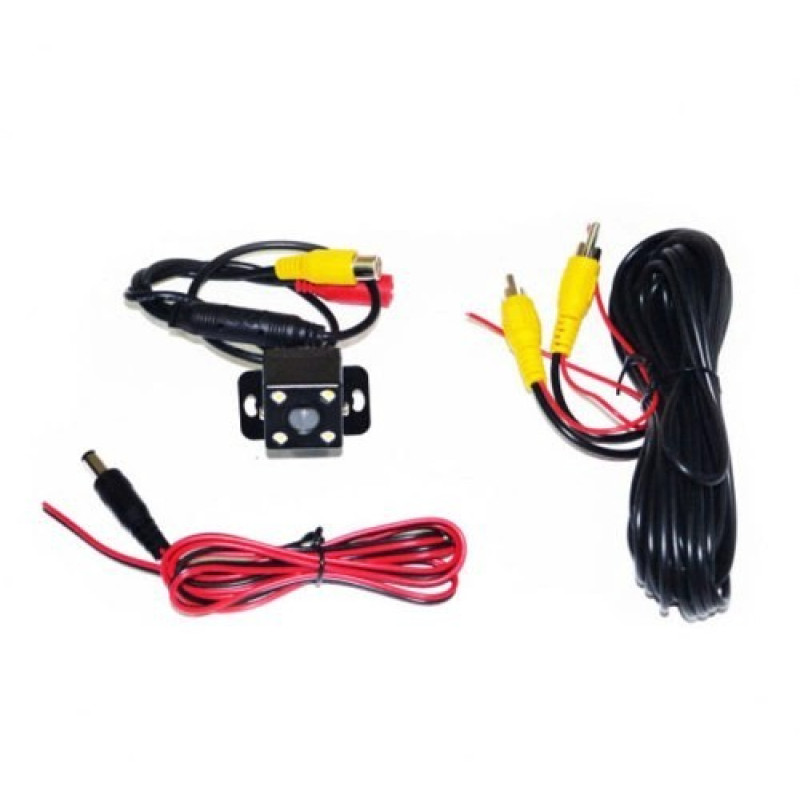 Камера заднього виду для паркування автомобіля з LED підсвічуванням 480p 0.2Lux A-101 007 Black Камера заднього виду для паркування автомобіля з LED підсвічуванням 480p 0.2Lux A-101 007 Black