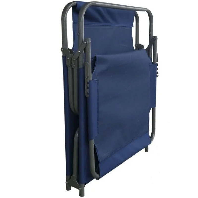 Розкладачка класична для будинку і туризму Vista V-071 (Blue) шезлонг садовий