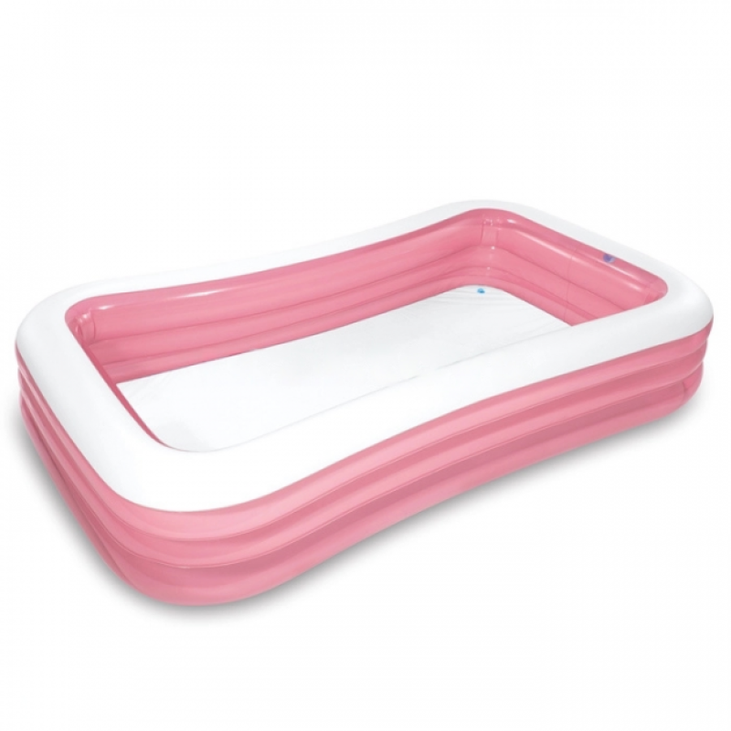 Надувний басейн дитячий від 6 років Intex 58487 305х183х56см 1050л 3 камери Рожевий