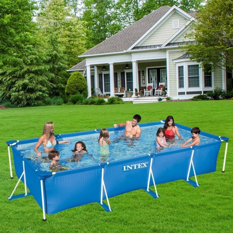 Каркасний басейн сімейний Intex 28273 450х220х84см 7127л Синій
