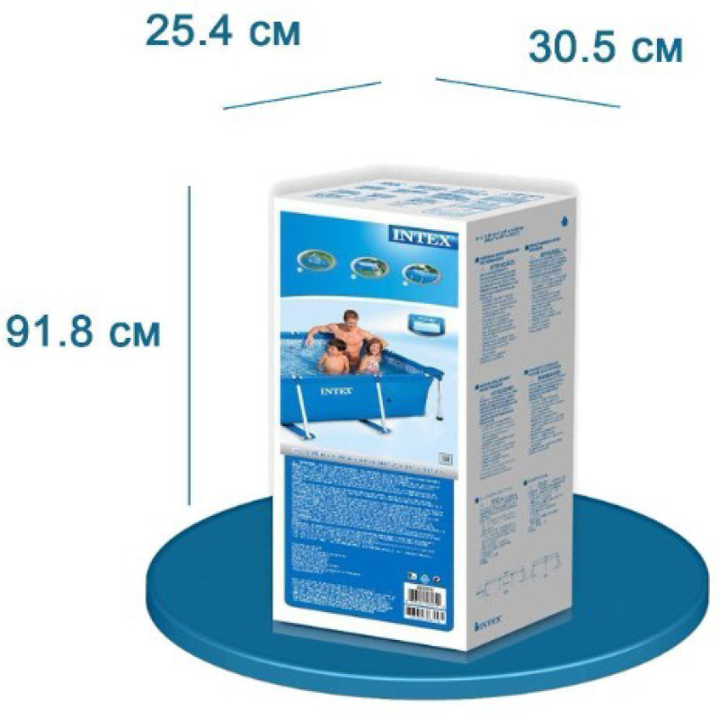 Каркасний басейн сімейний Intex 28271 260х160х65см 2300л Синій