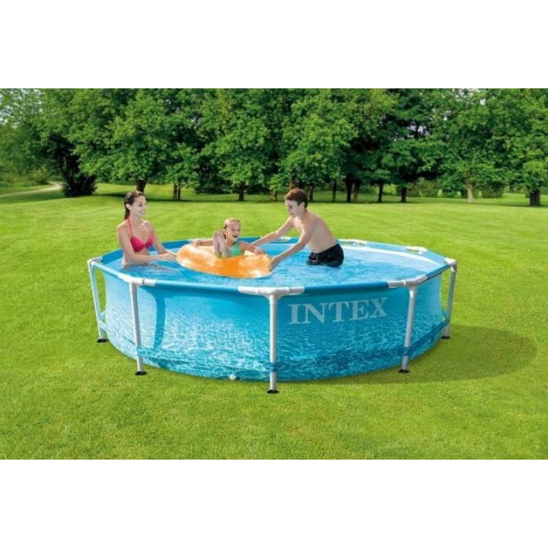 Каркасний басейн сімейний Intex 28208 305x76см 4485л з насосом-фільтром 1250л/год Синій Каркасний басейн сімейний Intex 28208 305x76см 4485л з насосом-фільтром 1250л/год Синій