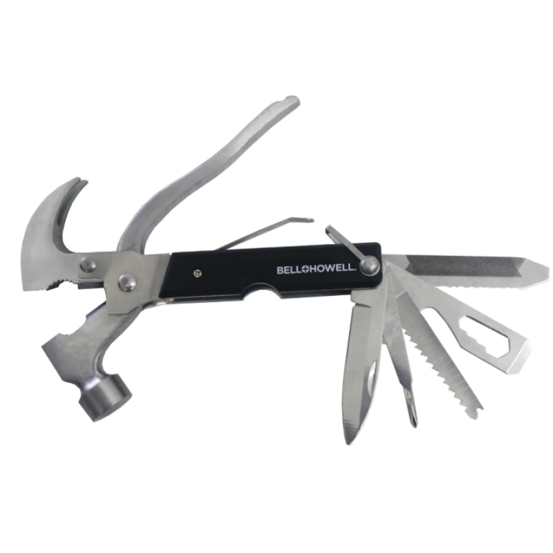 Мультитул компактний складаний з молотком TacTool 18 в 1 Black (TC09821)